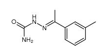 1-m-tolyl-ethanone semicarbazone结构式