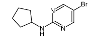 5-bromo-N-cyclopentylpyrimidin-2-amine Structure