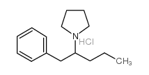 1-(1-phenylpentan-2-yl)pyrrolidine,hydrochloride结构式