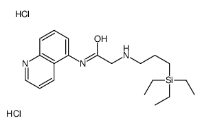 N-quinolin-5-yl-2-(3-triethylsilylpropylamino)acetamide,dihydrochloride结构式