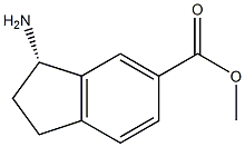 (S)-METHYL 3-AMINO-2,3-DIHYDRO-1H-INDENE-5-CARBOXYLATE结构式