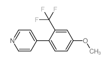 4-[4-methoxy-2-(trifluoromethyl)phenyl]pyridine结构式
