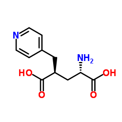 (2S,4S)-2-AMINO-4-PYRIDIN-4-YLMETHYL-PENTANEDIOIC ACID structure