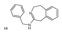 N-benzyl-2,5-dihydro-1H-3-benzazepin-4-amine,hydroiodide结构式