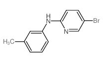 N-(5-Bromo-2-pyridinyl)-N-(3-methylphenyl)amine Structure