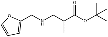 3-{[[(呋喃-2-基)甲基]氨基}-2-甲基丙酸叔丁酯结构式