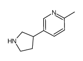 2-methyl-5-(pyrrolidin-3-yl)pyridine结构式