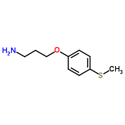 3-[4-(甲硫基)苯氧基]丙胺结构式