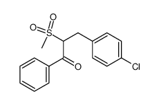 3-(4-chlorophenyl)-2-(methylsulfonyl)-1-phenylpropan-1-one Structure