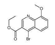 4-溴-8-甲氧基-3-喹啉羧酸乙酯结构式