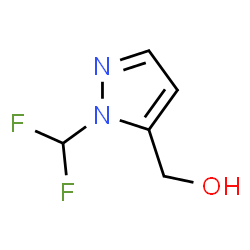 [2-(Difluoromethyl)pyrazol-3-yl]methanol结构式