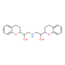 alpha,alpha'-(iminobis(methylene))bis(3,4-dihydro-2H-1-benzopyran-2-methanol) Structure