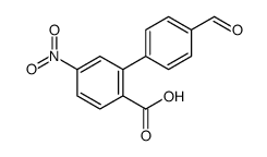 2-(4-formylphenyl)-4-nitrobenzoic acid结构式