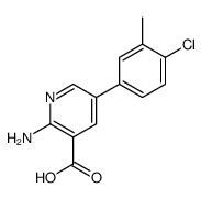 2-amino-5-(4-chloro-3-methylphenyl)pyridine-3-carboxylic acid Structure