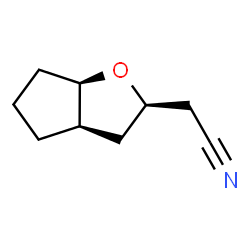 2H-Cyclopenta[b]furan-2-acetonitrile,hexahydro-,(2-alpha-,3a-bta-,6a-bta-)-(9CI) structure