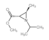 2-Aziridinecarboxylicacid,3-methyl-1-(1-methylethyl)-,methylester,trans-(-)-(9CI) Structure