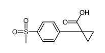 1-(4-(Methylsulfonyl)phenyl)cyclopropanecarboxylic acid结构式