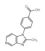 4-(2-METHYL-1H-IMIDAZO[4,5-C]PYRIDIN-1-YL)BENZOIC ACID Structure