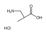 (R)-3-氨基-2-甲基丙酸盐酸盐结构式