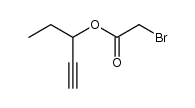 pent-1-yn-3-yl 2-bromoacetate结构式