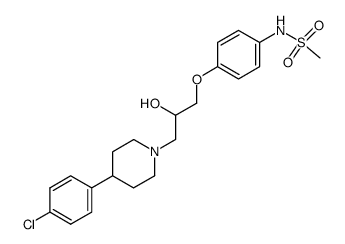 N-(4-{3-[4-(4-Chloro-phenyl)-piperidin-1-yl]-2-hydroxy-propoxy}-phenyl)-methanesulfonamide结构式