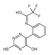 2,2,2-trifluoro-N-[2-(5-oxo-3-sulfanylidene-2H-1,2,4-triazin-6-yl)phenyl]acetamide结构式