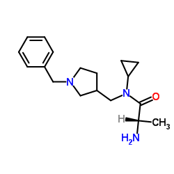 N-[(1-Benzyl-3-pyrrolidinyl)methyl]-N-cyclopropylalaninamide Structure