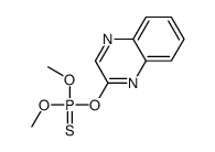 Thiophosphoric acid O,O-dimethyl O-(2-quinoxalinyl) ester Structure