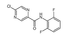 5-chloro-N-(2,6-difluorophenyl)pyrazine-2-carboxamide结构式