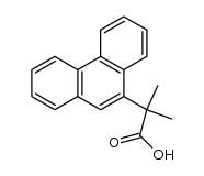2-methyl-2-(phenanthren-9-yl)propanoic acid结构式