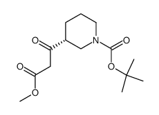 (R)-Tert-Butyl 3-(3-Methoxy-3-Oxopropanoyl)Piperidine-1-Carboxylate Structure