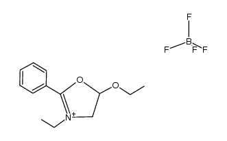 5-Ethoxy-3-ethyl-2-phenyl-oxazolium tetrafluoroborate Structure