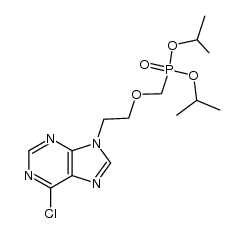 bis(2-propyl) 6-chloro-9-[2-(phosphonomethoxy)ethyl]purine Structure