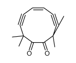3,3,10,10-tetramethylcyclodec-6-en-4,8-diyne-1,2-dione Structure