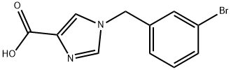 1-[(3-Bromophenyl)methyl]-1H-imidazole-4-carboxylic acid structure