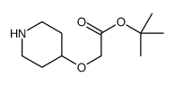2-(哌啶-4-基氧基)乙酸叔丁酯结构式