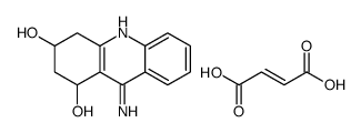 1,2,3,4-Tetrahydro-9-amino-1,3-acridinediol (Z)-2-butenedioate (1:1) Structure