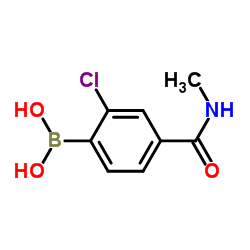 2-Chloro-4-(methylcarbamoyl)phenylboronic acid结构式