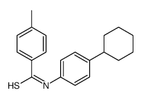 N-(4-cyclohexylphenyl)-4-methylbenzenecarbothioamide Structure