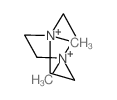 1,4-Diazoniabicyclo[2.2.2]octane,1,4-dimethyl-, iodide (1:2) structure