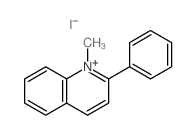 Quinolinium,1-methyl-2-phenyl-, iodide (1:1)结构式
