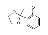 2-(2-methyldioxolan-2-yl)pyridine 1-oxide Structure