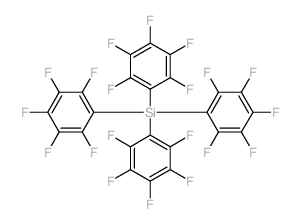 tetrakis(2,3,4,5,6-pentafluorophenyl)silane Structure