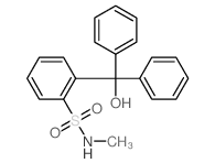 Benzenesulfonamide,2-(hydroxydiphenylmethyl)-N-methyl- structure