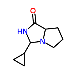 1H-Pyrrolo[1,2-c]imidazol-1-one,3-cyclopropylhexahydro-(9CI) Structure