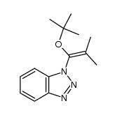 1-(1-tert-butoxy-2-methylpropenyl)-1H-benzotriazole Structure