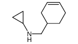 N-(cyclohex-3-en-1-ylmethyl)cyclopropanamine Structure