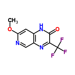 7-Methoxy-3-(trifluoromethyl)pyrido[3,4-b]pyrazin-2(1H)-one Structure