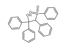 2-Benzolsulfonyl-1,1,2-triphenyl-ethanol结构式