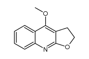 4-methoxy-2,3-dihydro-furo[2,3-b]quinoline结构式